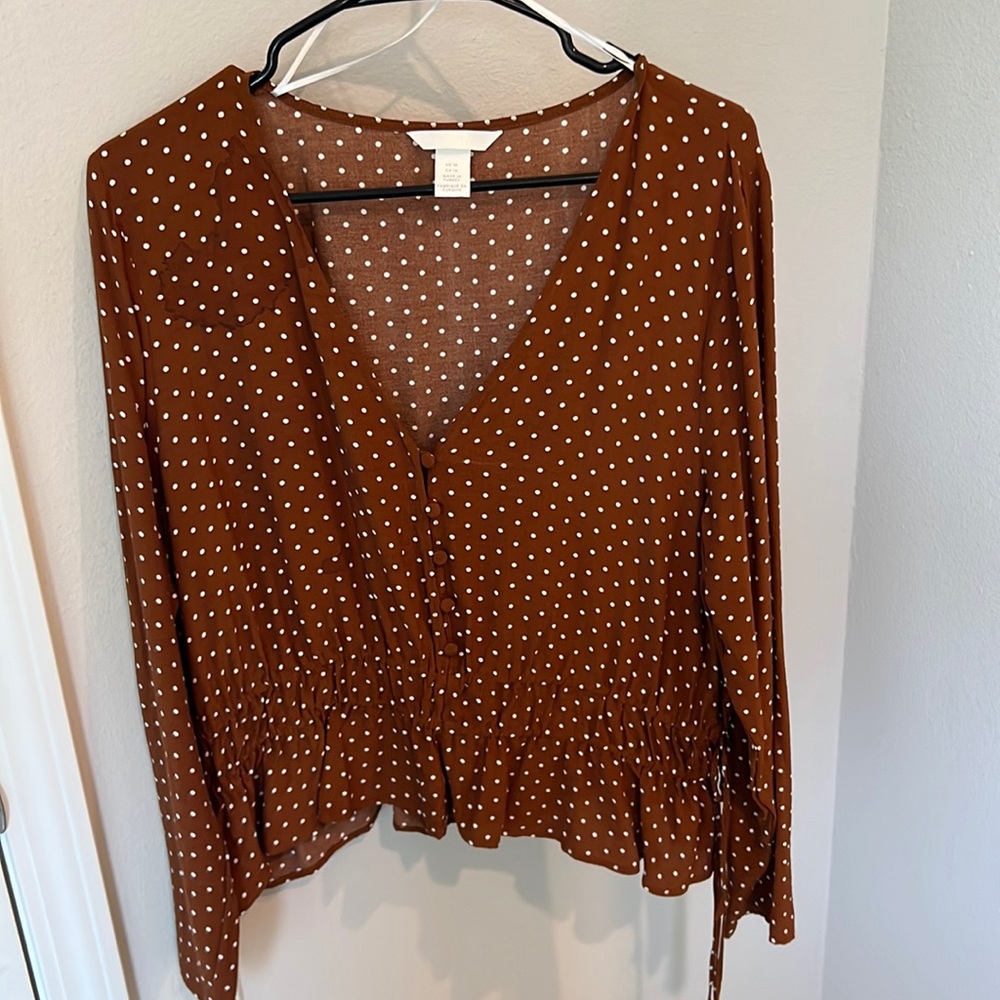 Polka dot blouse